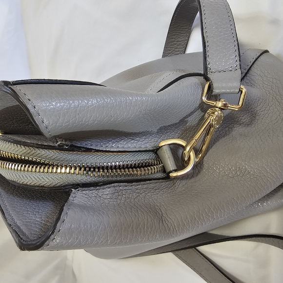 Furla Gray Leather Tote Bag - Picture 7 of 13